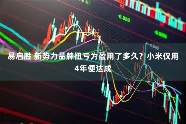 易启胜 新势力品牌扭亏为盈用了多久？小米仅用4年便达成