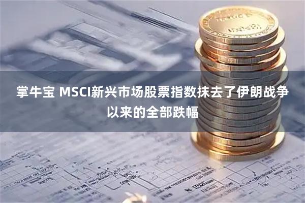 掌牛宝 MSCI新兴市场股票指数抹去了伊朗战争以来的全部跌幅